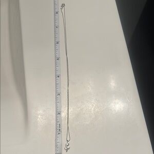 10kt white gold and diamond flower Necklace